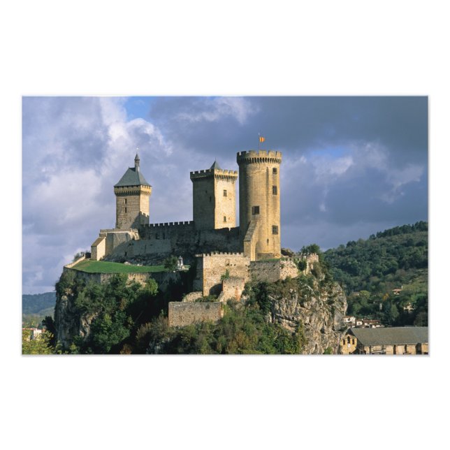 Chateau Comtal Chateau av grevarna av Fototryck (Framsidan)