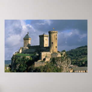 Chateau Comtal Chateau av grevarna av Poster