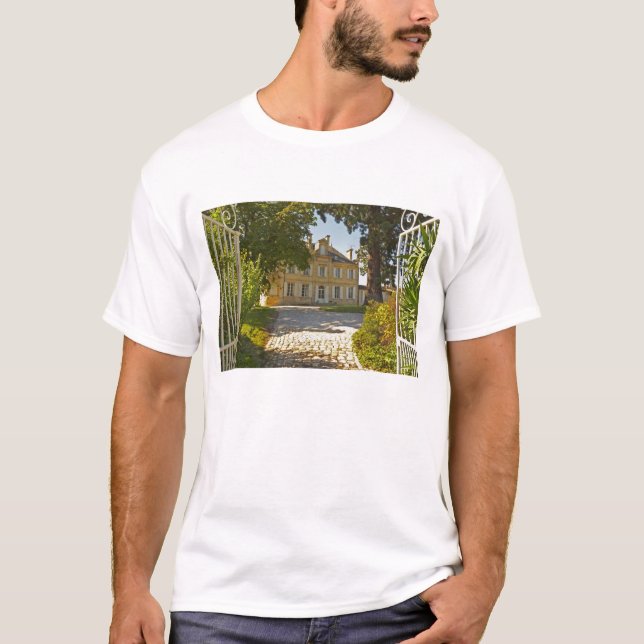 Chateau Cos Labory i Saint St Estephe, skriven T-shirt (Framsida)
