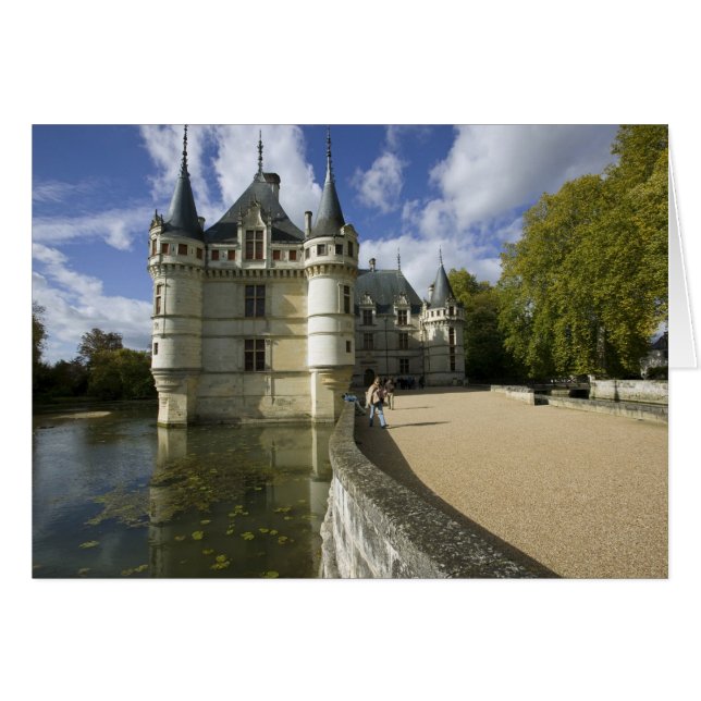 Château de Azay-le-Rideau, Indre-et-Loire, 3 Hälsningskort (Framsidan Horizontal)