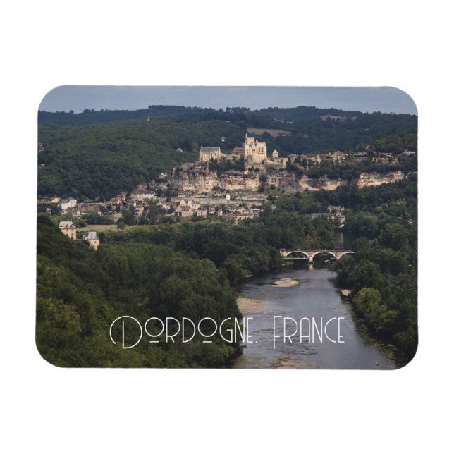 Château de Beynac, Dordogne, France Magnet (Horisontell)