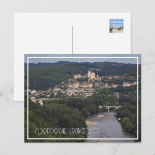 Château de Beynac, Dordogne, Frankrike Helg Vykort