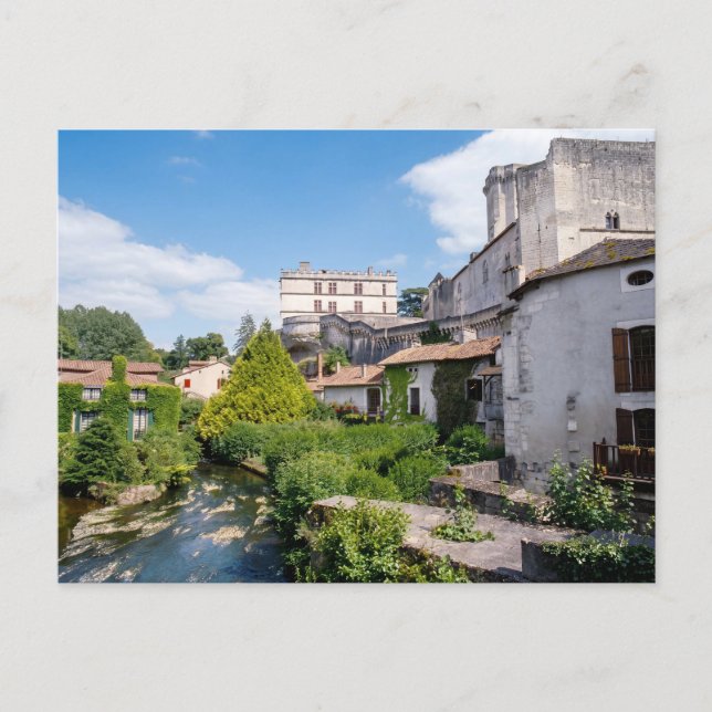 Château de Bourdeilles och Dronnefloden, Dordogne Vykort (Framsida)