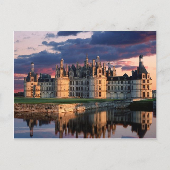 chateau de chambord Castle, Loire Valley, Frankrik Vykort (Framsida)