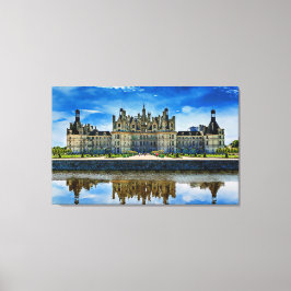 Chateau de Chambord, Frankrike. Canvastryck