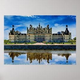 Chateau de Chambord, Frankrike. Poster