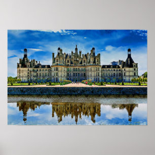 Chateau de Chambord, Frankrike. Poster