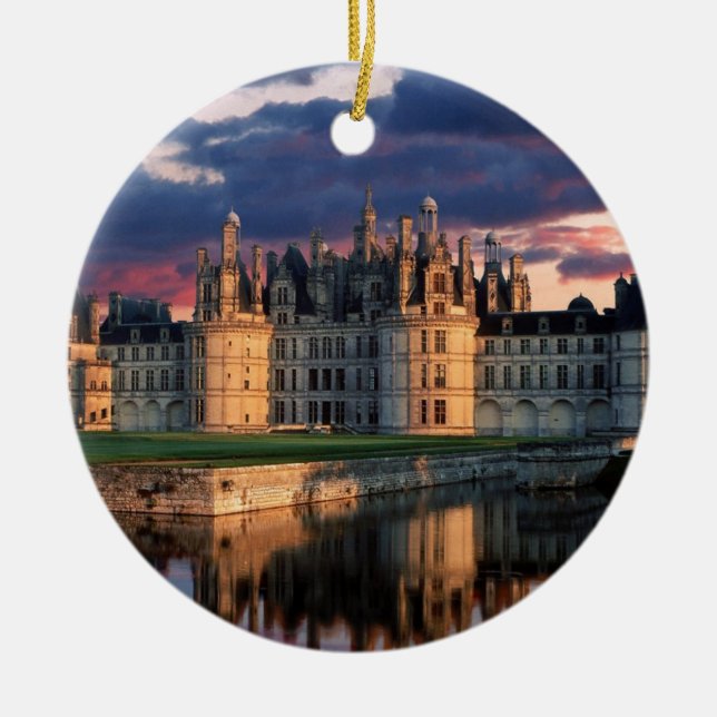 chateau de chambord slott, Loire Valley, frankrike Julgransprydnad Keramik (Framsidan)