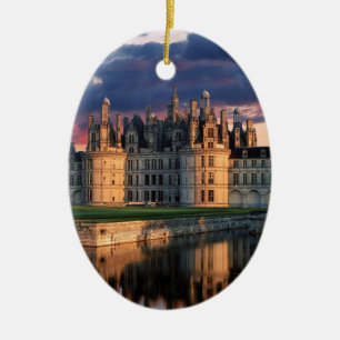 chateau de chambord slott, Loire Valley, frankrike Julgransprydnad Keramik