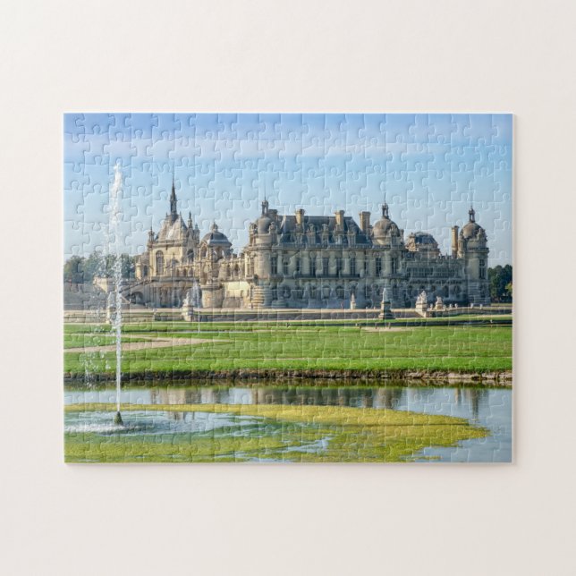 Chateau de Chantilly och Le Notre Garden - Frankri Pussel (Horisontell)
