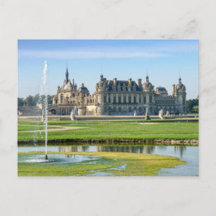 Chateau de Chantilly och Le Notre Garden - Frankri Vykort