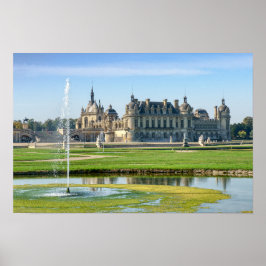Château de Chantilly och Le Notre trädgård - Frank Poster