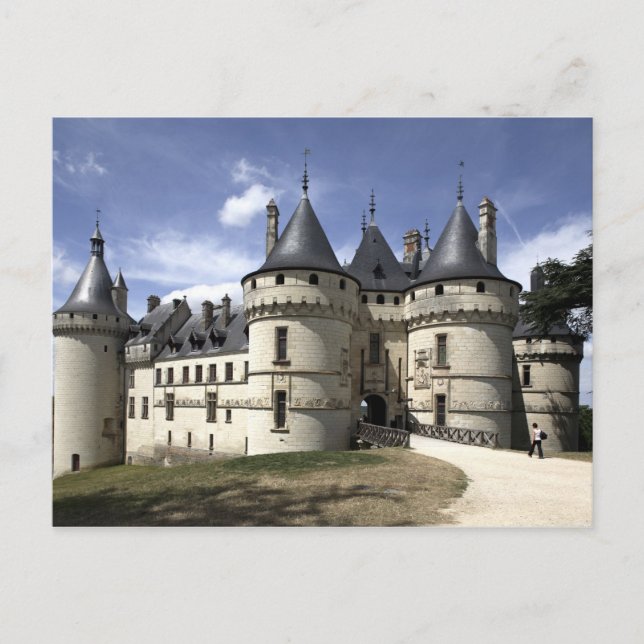 Château de Chaumont-Sur-Loire. Vykort (Framsida)