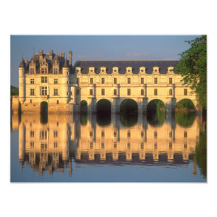 Château de Chenonceau, floden Cher, Loir-et-Cher, Fototryck
