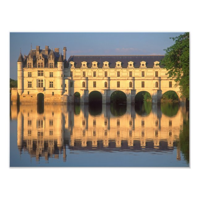 Château de Chenonceau, floden Cher, Loir-et-Cher, Fototryck (Framsidan)