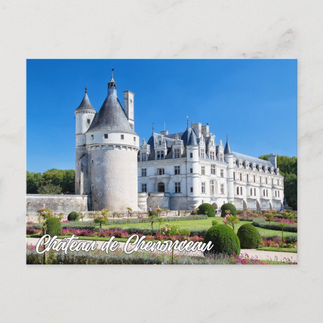 Chateau de Chenonceau, Frankrike Vykort (Framsida)
