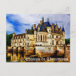 Chateau de Chenonceau. Frankrike. Vykort