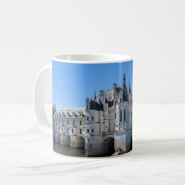 Chateau de Chenonceau i Loire Valley - Frankrike Kaffemugg (Framsida vänster)