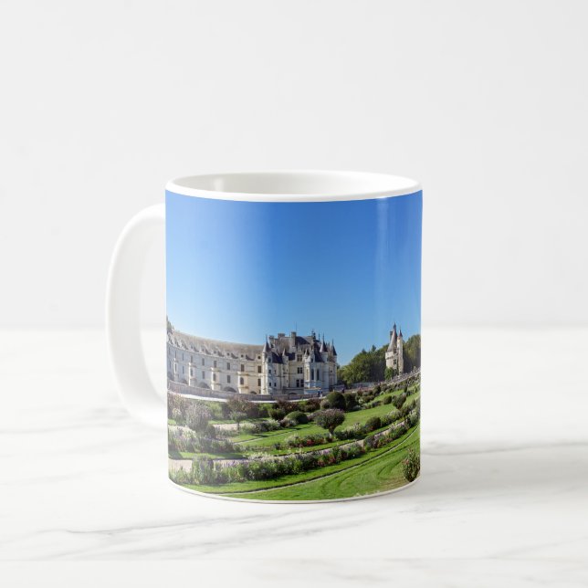 Chateau de Chenonceau i Loire Valley - Frankrike Kaffemugg (Framsida vänster)
