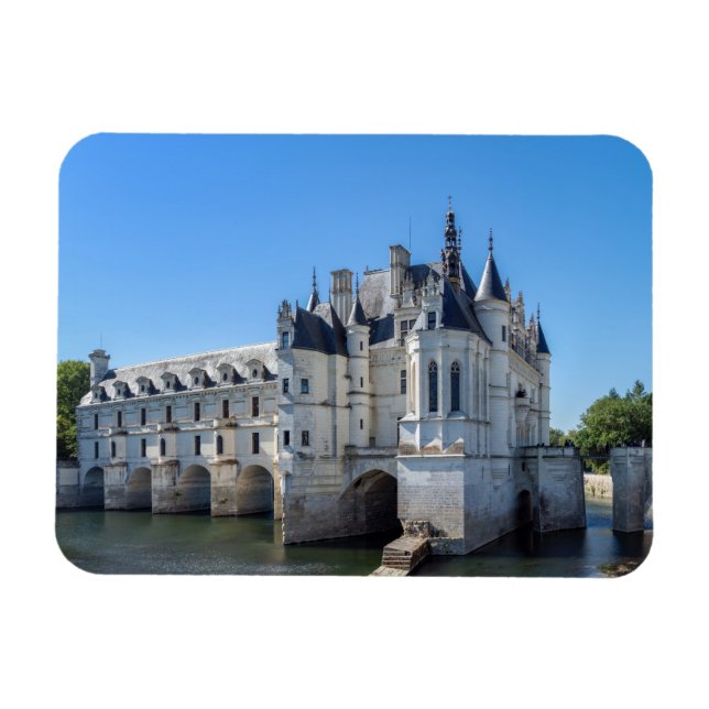 Chateau de Chenonceau i Loire Valley - Frankrike Magnet (Horisontell)