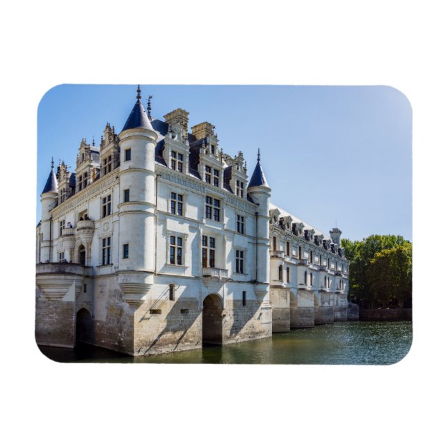 Chateau de Chenonceau i Loire Valley - Frankrike Magnet (Horisontell)