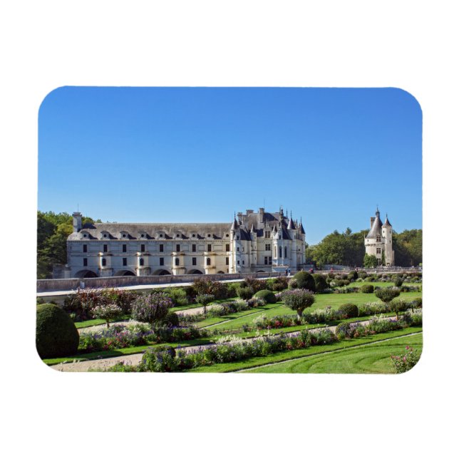 Chateau de Chenonceau i Loire Valley - Frankrike Magnet (Horisontell)