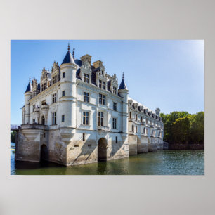 Chateau de Chenonceau i Loire Valley - Frankrike Poster