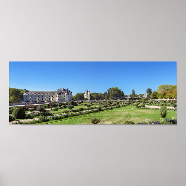 Chateau de Chenonceau i Loire Valley - Frankrike Poster (Framsidan)