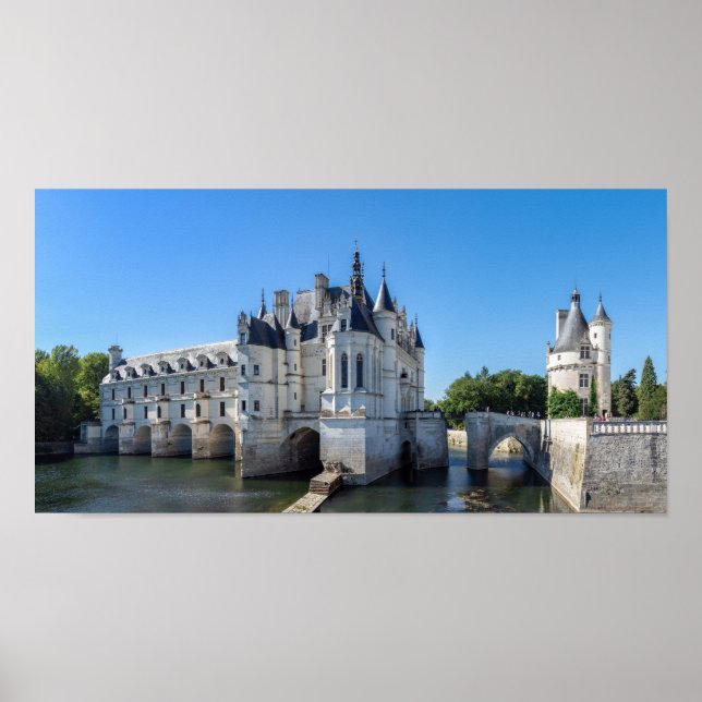 Chateau de Chenonceau i Loire Valley - Frankrike Poster (Framsidan)