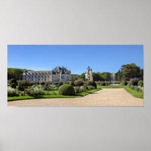 Chateau de Chenonceau i Loire Valley - Frankrike Poster