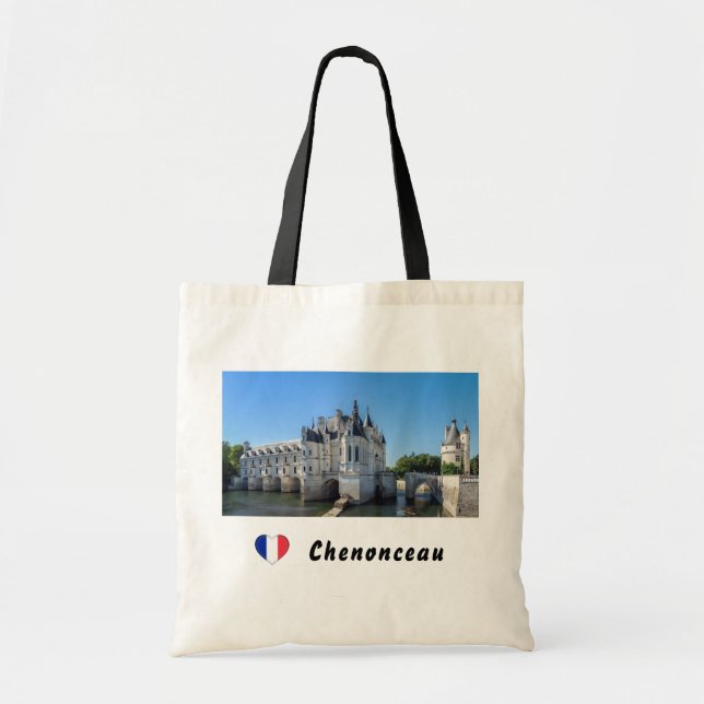 Chateau de Chenonceau i Loire Valley - Frankrike Tygkasse (Framsidan)