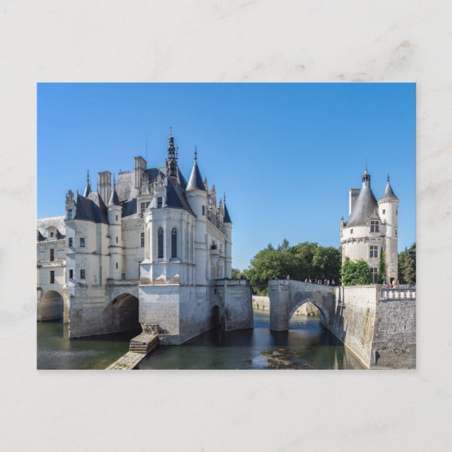Chateau de Chenonceau i Loire Valley - Frankrike Vykort (Framsida)