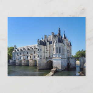 Chateau de Chenonceau i Loire Valley - Frankrike Vykort