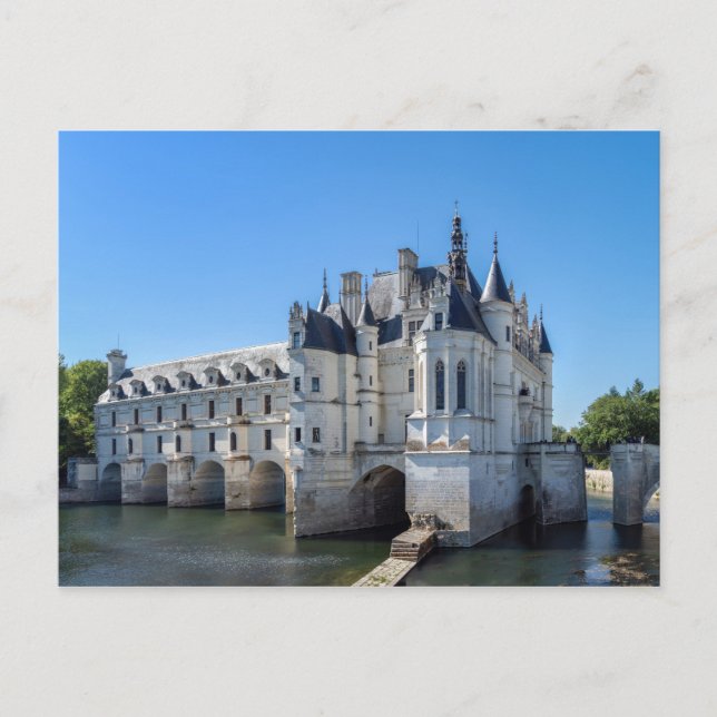 Chateau de Chenonceau i Loire Valley - Frankrike Vykort (Framsida)