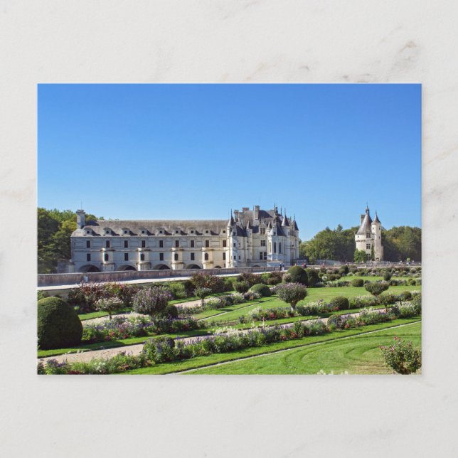 Chateau de Chenonceau i Loire Valley - Frankrike Vykort (Framsida)