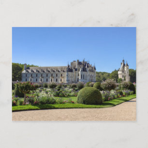 Chateau de Chenonceau i Loire Valley - Frankrike Vykort