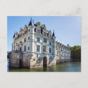 Chateau de Chenonceau i Loire Valley - Frankrike Vykort