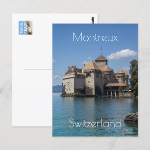 Chateau de Chillon i Montreux, Schweiz Vykort