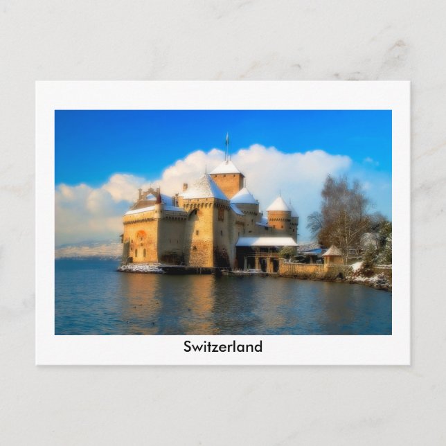 Chateau De Chillon Vykort (Framsida)