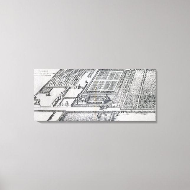 Chateau de Dampierre, gods, från Le Le Canvastryck (Framsida)