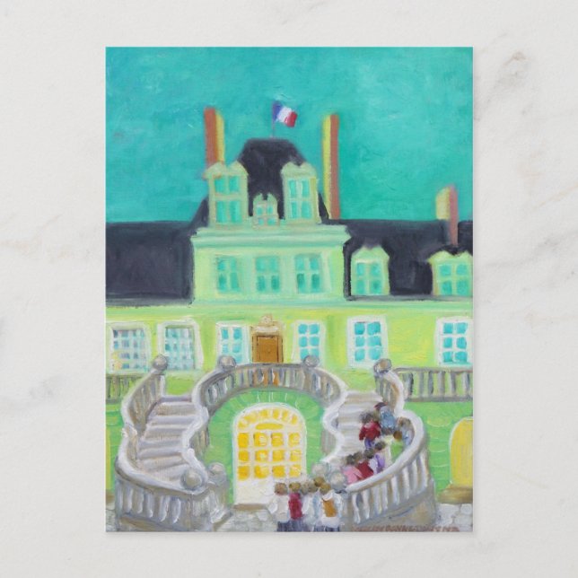 Chateau de Fontainebleau Fantasy Vykort (Framsida)