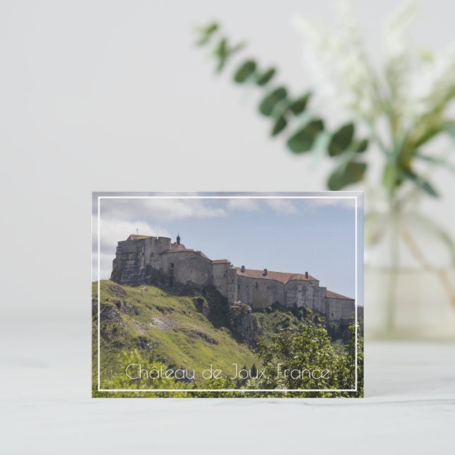 Château de Joux, Doubs, Frankrike Vykort (Stående Fram)