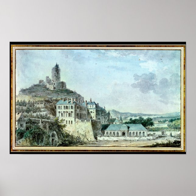 Chateau de La Roche-Guyon Poster (Framsidan)