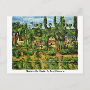 Chateau De Medan av Paul Cezanne Vykort