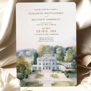 Chateau de Tourreau Provence Garden Wedding Inbjudningar