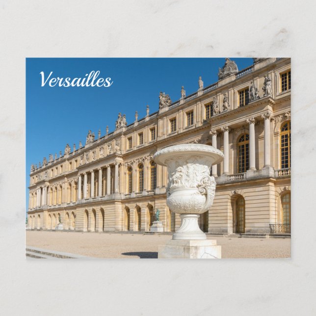 Chateau de Versailles facade - Frankrike Vykort (Framsida)