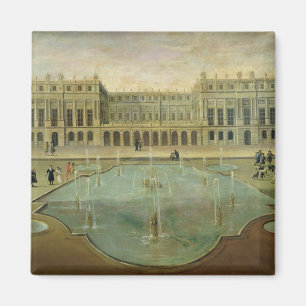 Chateau de Versailles från den trädgårds- sidan Magnet