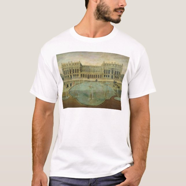Chateau de Versailles från den trädgårds- sidan T Shirt (Framsida)