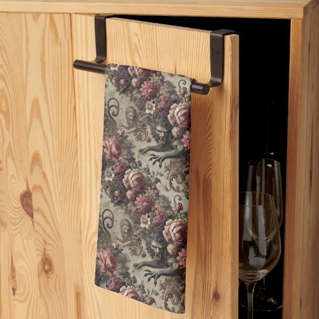 Château des Loups - Gothic Victorian Kökshandduk (Thirds Fold)