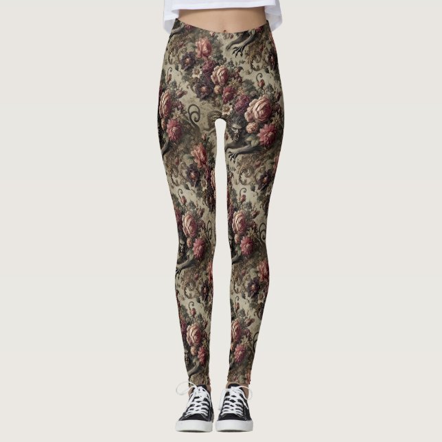 Château des Loups - Gothic Victorian Leggings (Framsida)